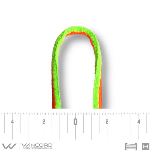 OVAL WOVEN | #1150 | NEON GREEN/NEON ORANGE STRIPE