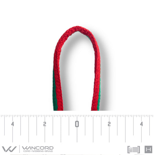 OVAL WOVEN | #1150 | RED/KELLY GREEN STRIPE