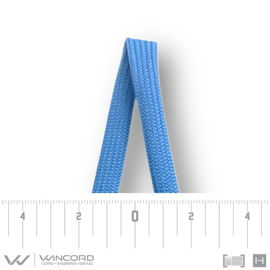 FLAT TUBULAR BRAID | #881 | COLUMBIA BLUE