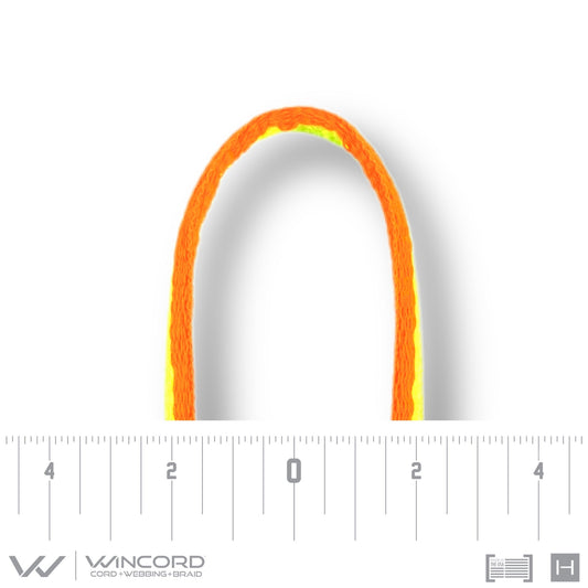 OVAL WOVEN | #1150 | NEON ORANGE/NEON YELLOW STRIPE